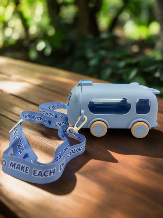 School Bus Shaped Water Sipper Bottle For Kids