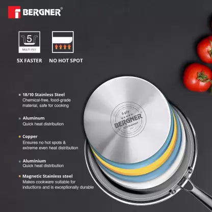 BERGNER ARGENT 5CX FRYPAN 24 CM
